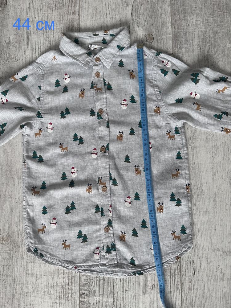 Сорочка h&m рубашка кофта новорічна різдвяна наряд костюм