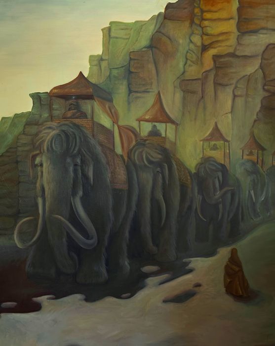 Duży obraz Karawana