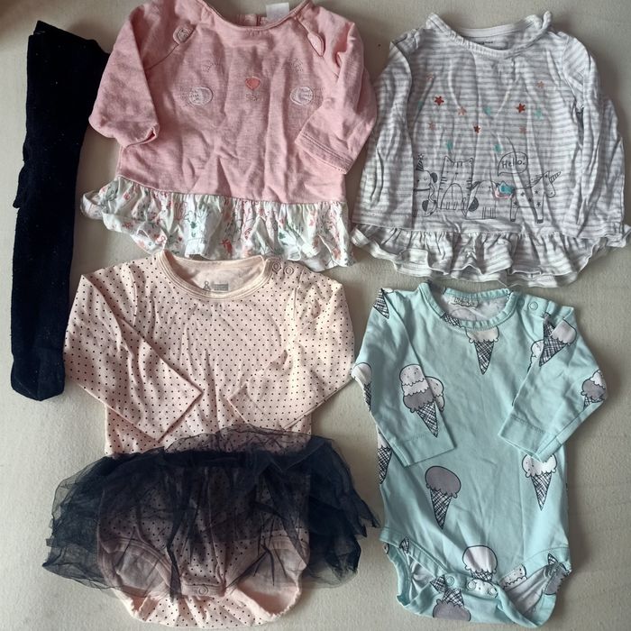 Zestaw sukienki Nowe bez mietki 62-68cm