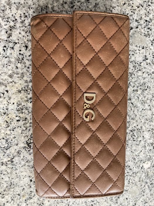 Porta moedas Dolce & Gabbana camel usado