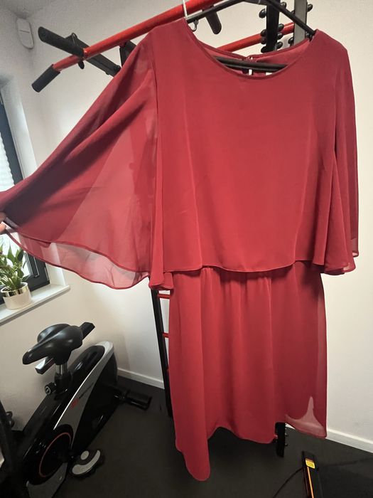 Sukienka Asos rozm. 42 bordowa