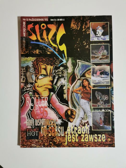 Ślizg unikatowy magazyn 1995 snowboard graffiti deskorolka