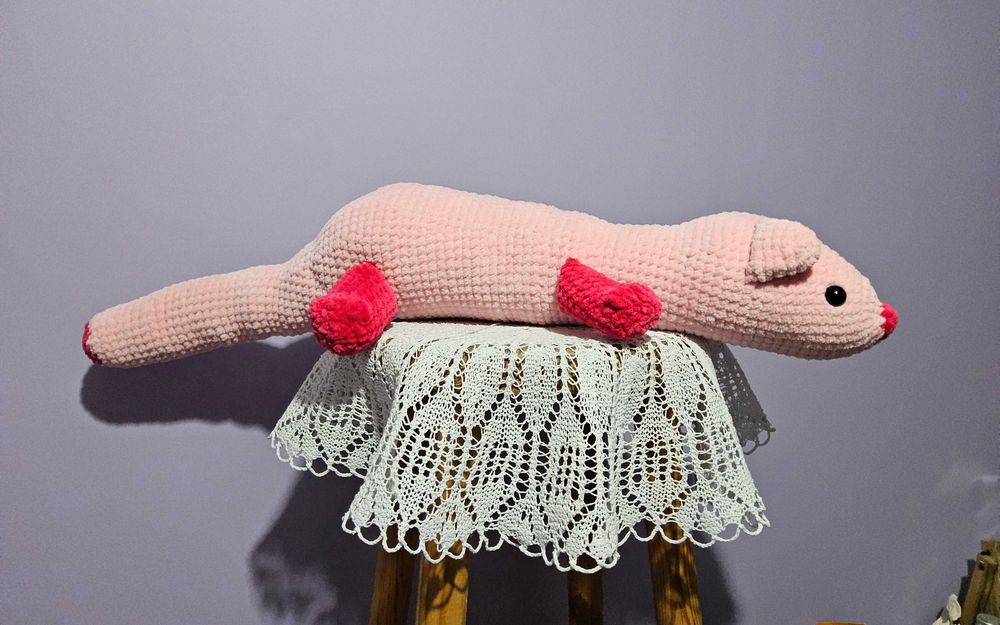 Fretka amigurumi przytulanka handmade