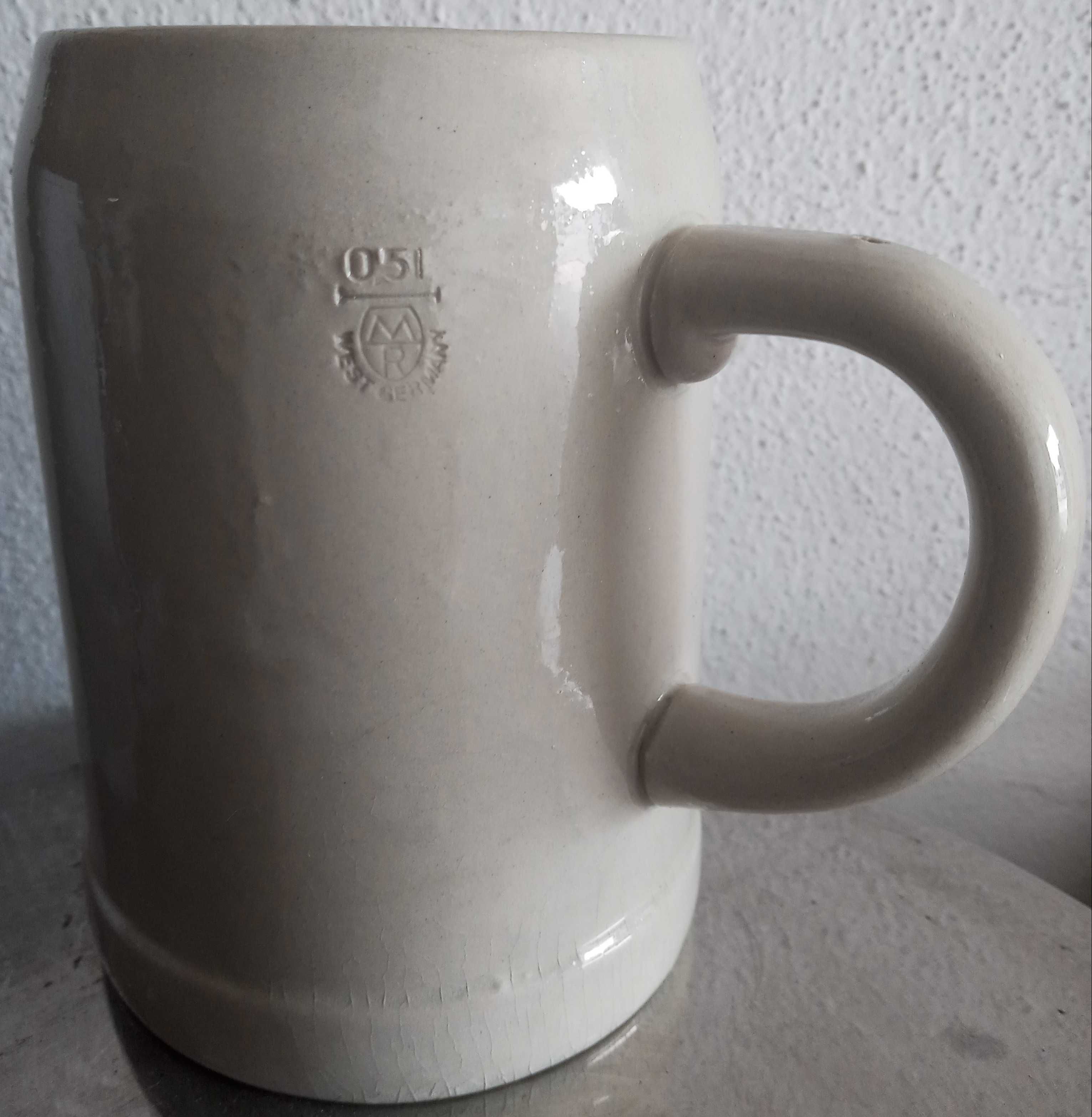 Caneca Barro Antiga 0,5lts Bayern Alemanha