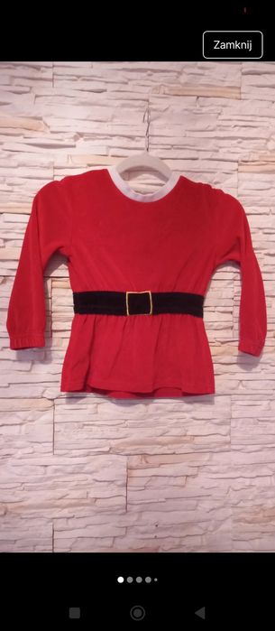 Bluza Mikołaja dla dziewczynki