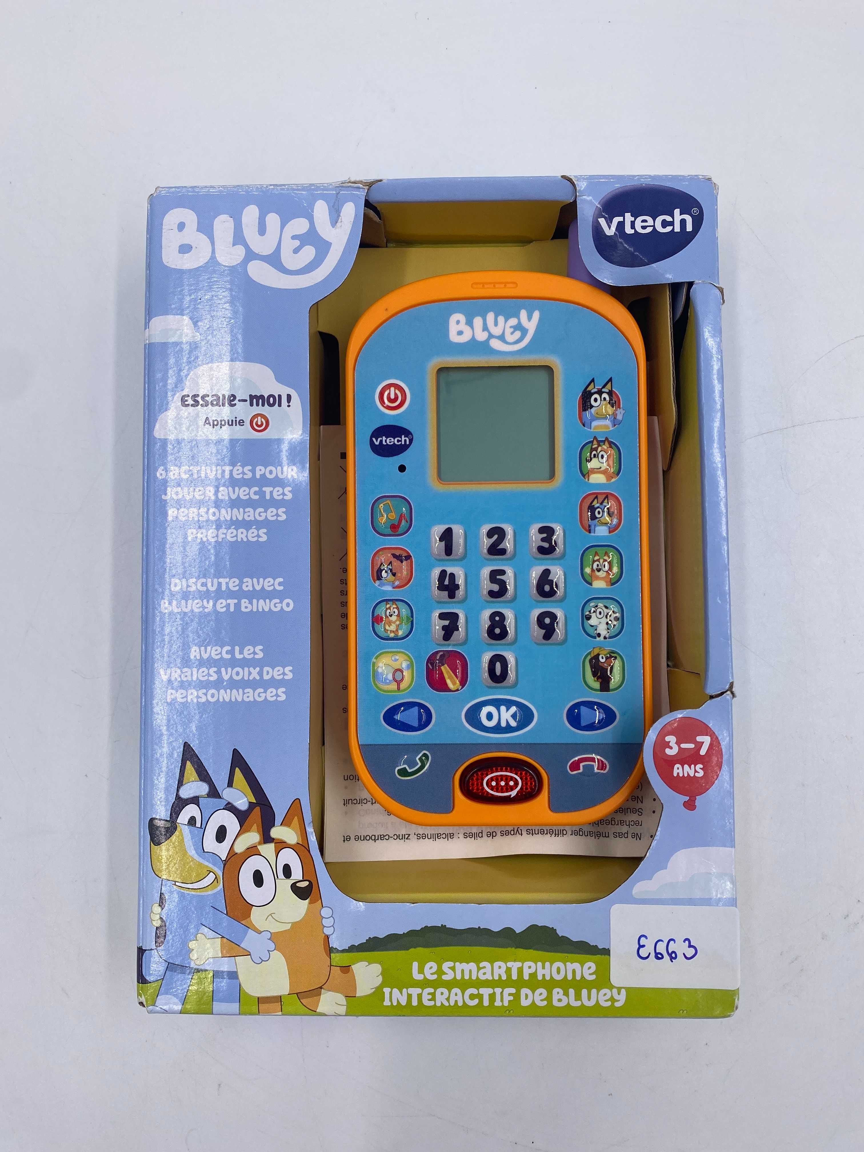 VTech Interaktywny smartfon Bluey dla dzieci Wersja francuska