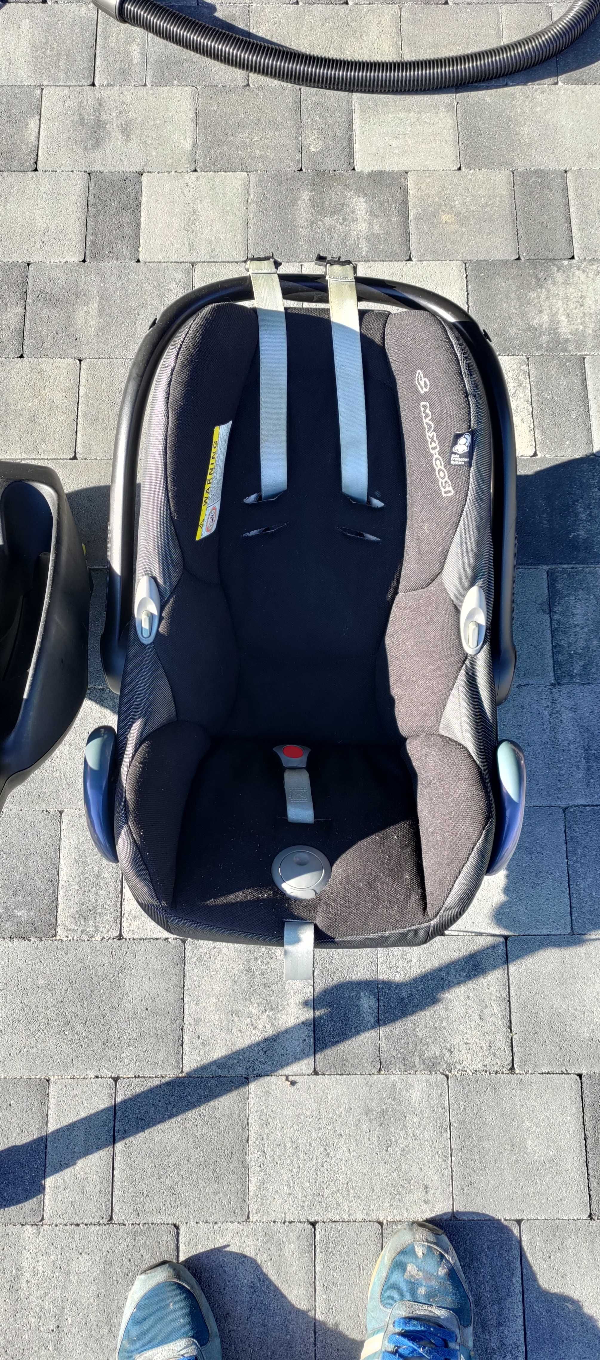 Maxi Cosi fotelik isofix łupina nosidełko samochodowy super komplet