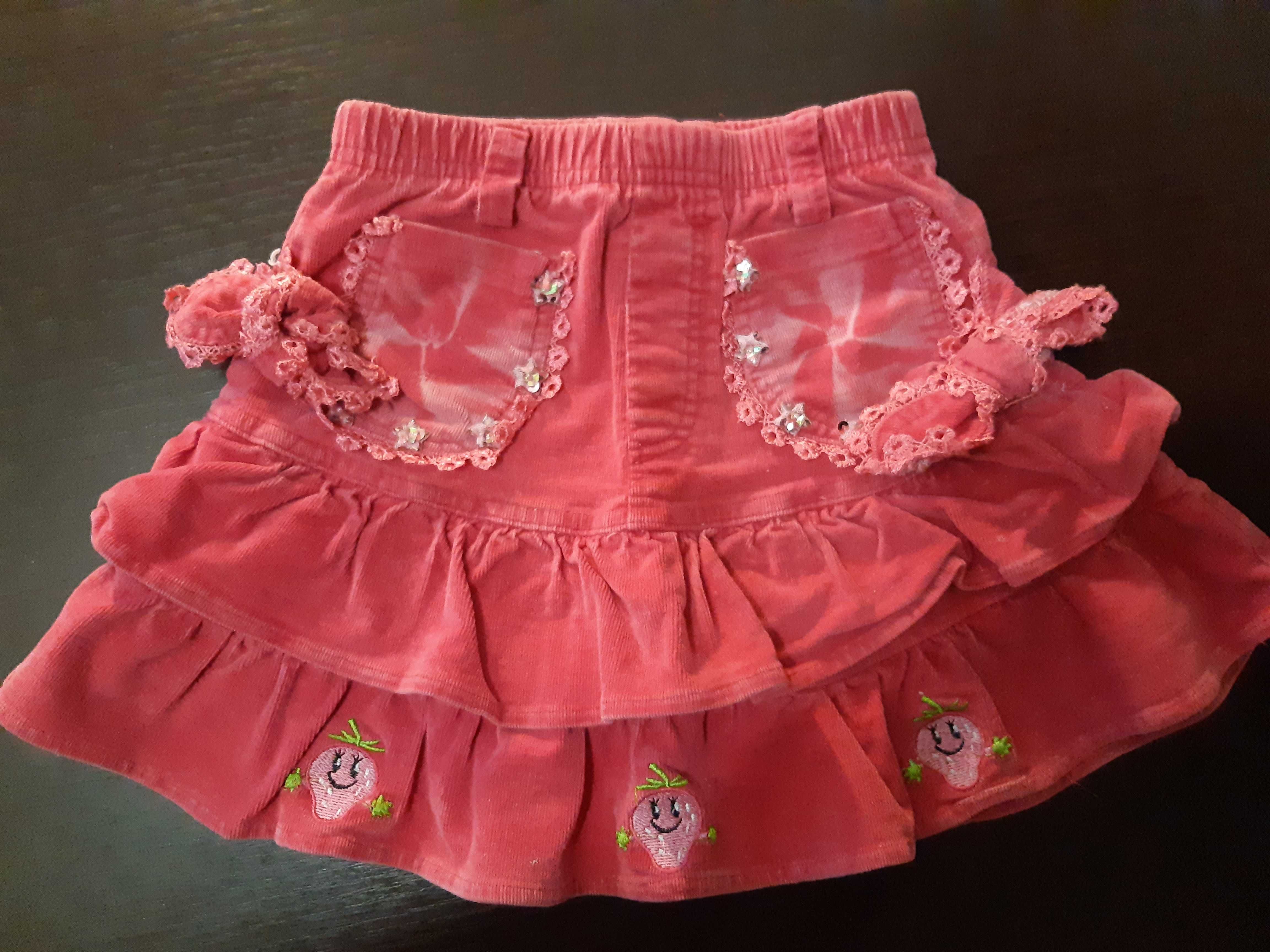 Платье , юбка вельвет для девочки  ( 3 года , 104 см ) , Индия