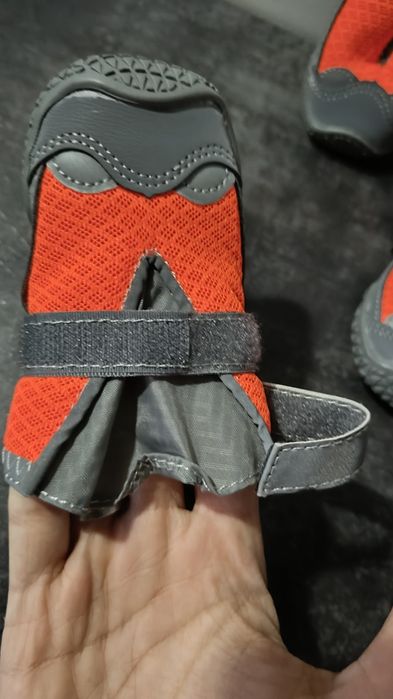 Zimowe buty dla psa, śniegowce, pomarańczowe, 4 szt rozmiar 3