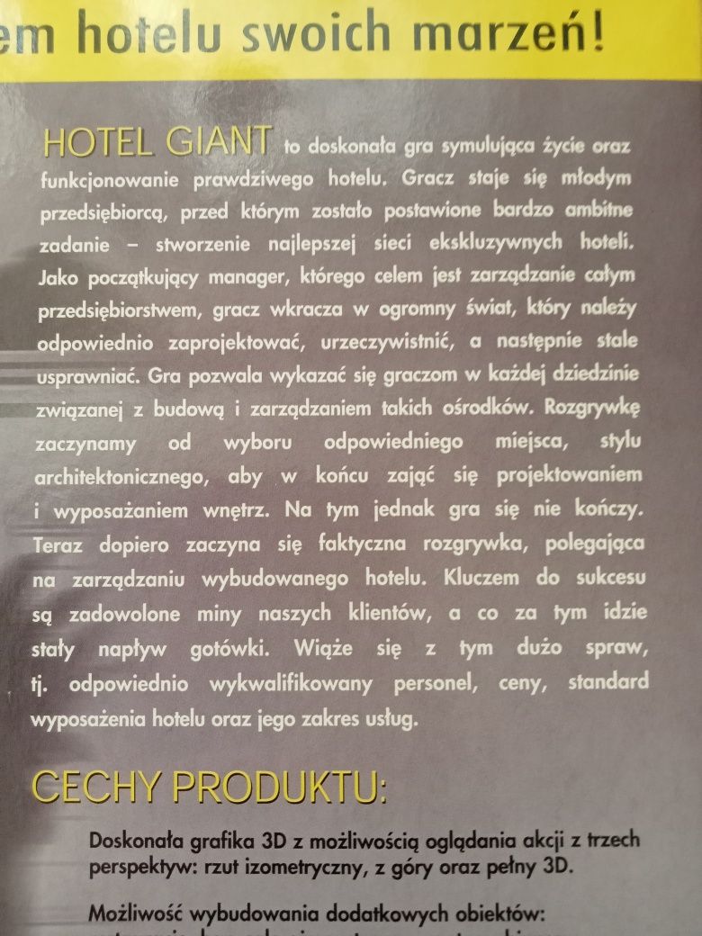 Hotel Giant Big Box gra PC prowadzenie hotelu