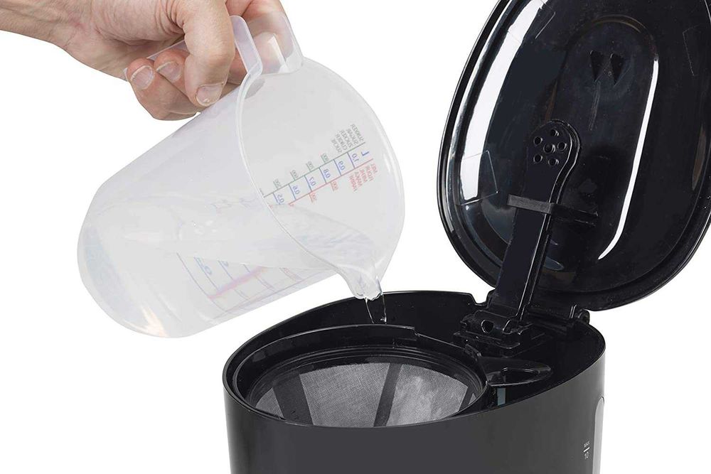 Cafeteira com placa quente, para café de filtro moído, 10 chávenas