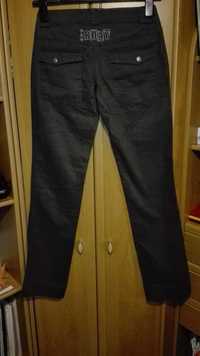 Spodnie brązowe Roxy r. 38 proste nogawki zamek
