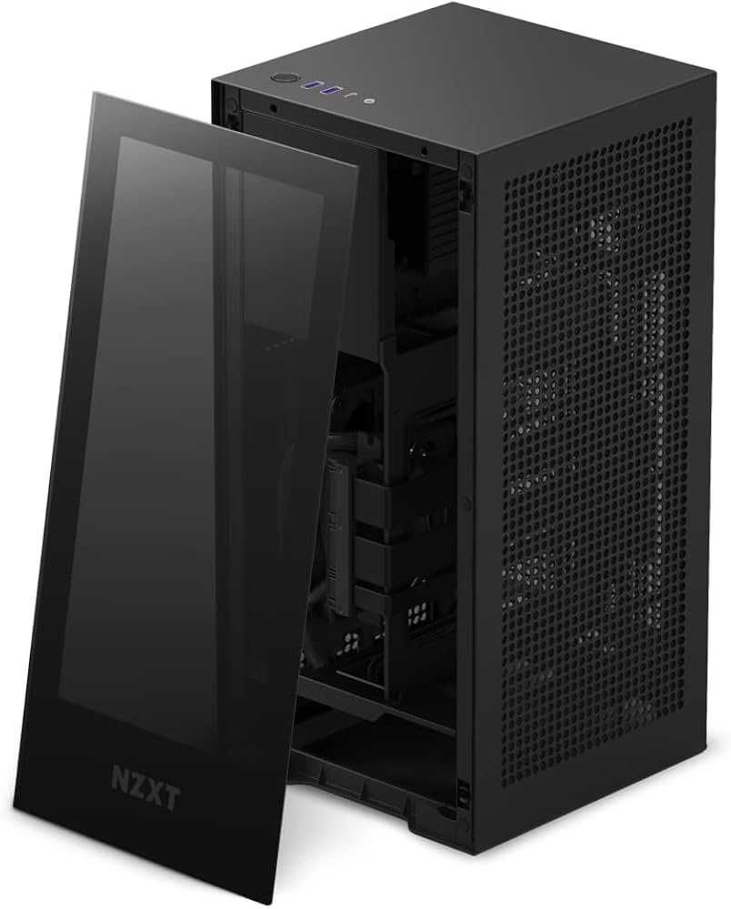 Корпус для ПК NZXT H1 Black v2 (CS-H11BB) 750W mini-ITX