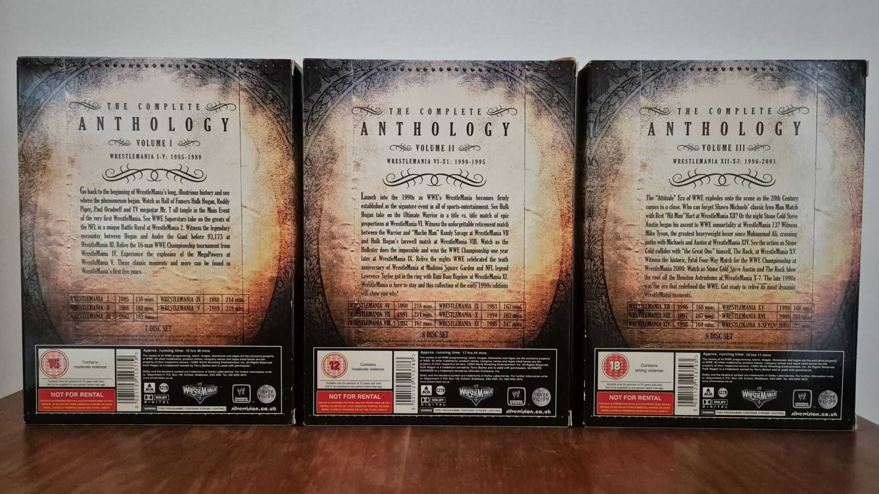 WWE WrestleMania: Vol. I, II e III