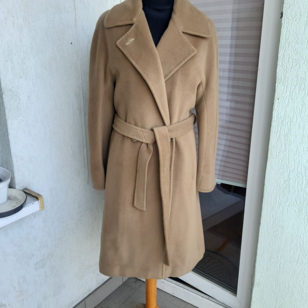 Płaszcz  palto wełniany +angora rozmiar 38-40