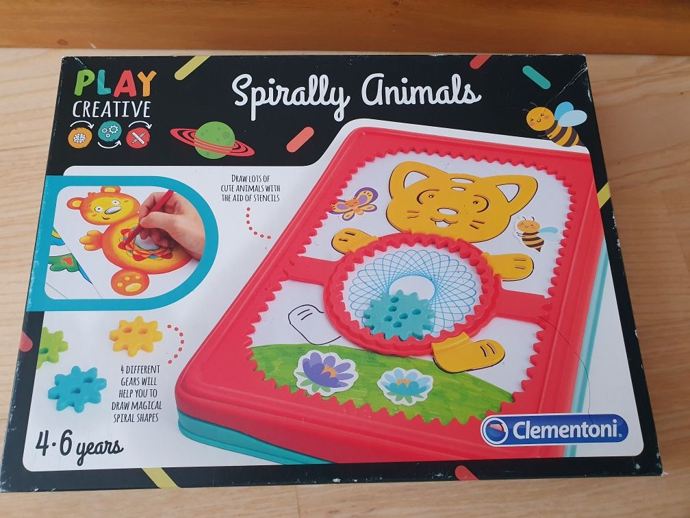 Clementoni 4-6 lat spirally animals gra do malowania