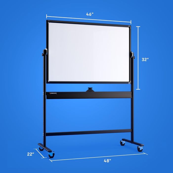 Tablica magnetyczna z kółkami 116 x 80 cm Duża przenośna dwustronna