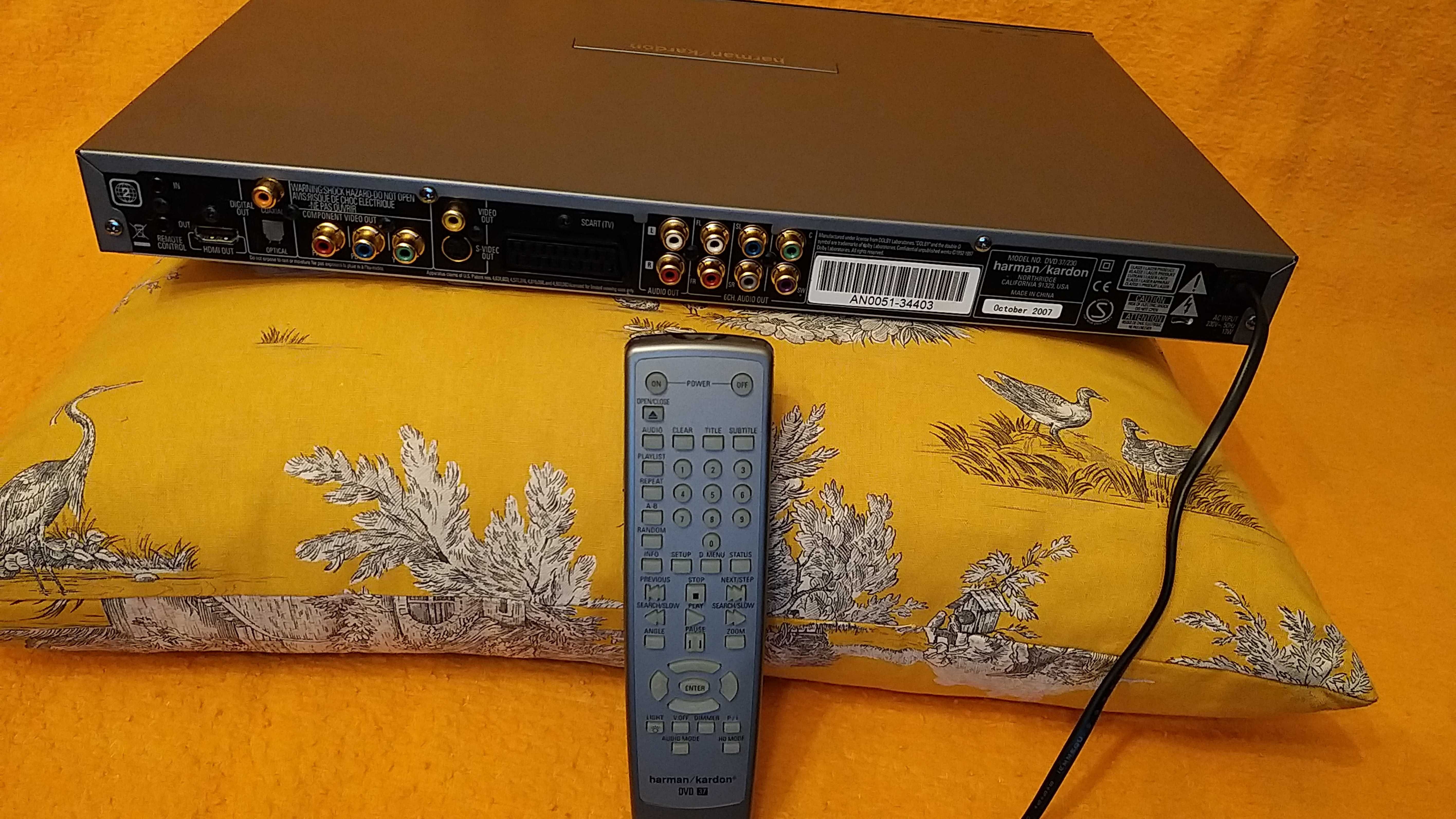 leitor DVD Harman Kardon 37/230 DVD-player
