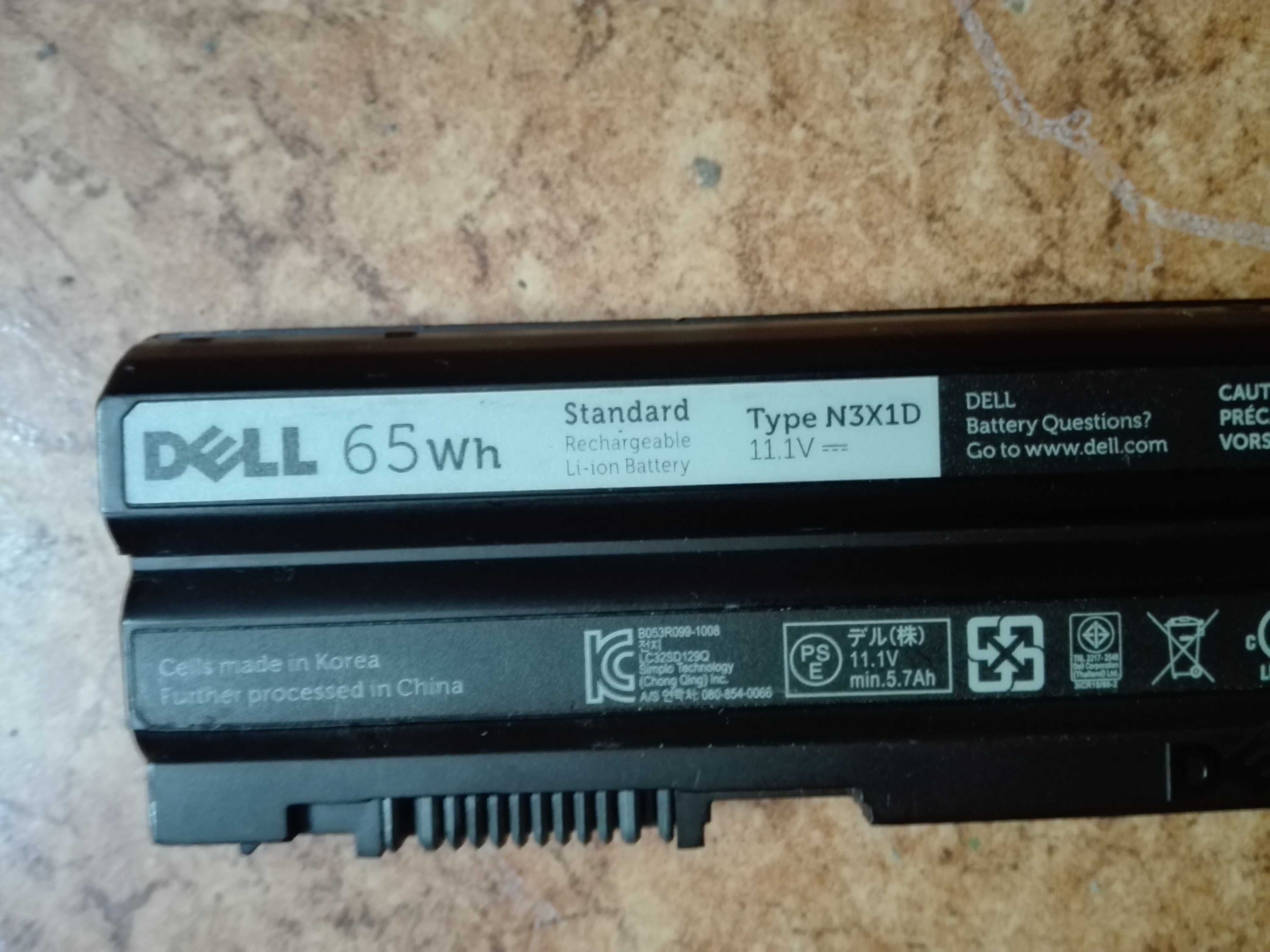 Батарея для ноутбука Dell  N3X1D
