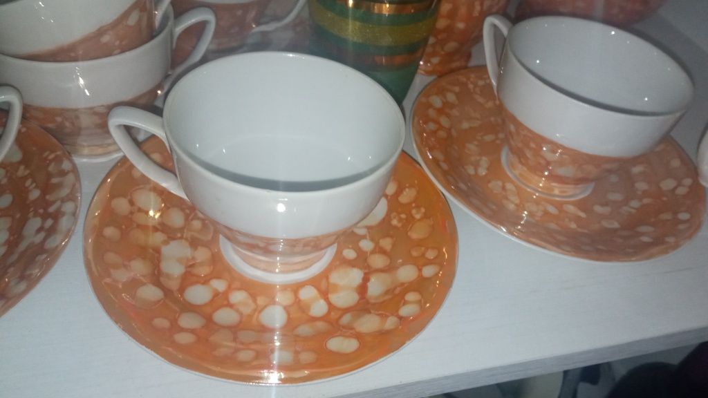 Serwis PRL kawowy porcelana Bogucice na 12 osób
