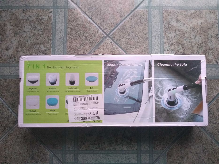 Escova giratória elétrica de limpeza de asoalhos, NOVA!