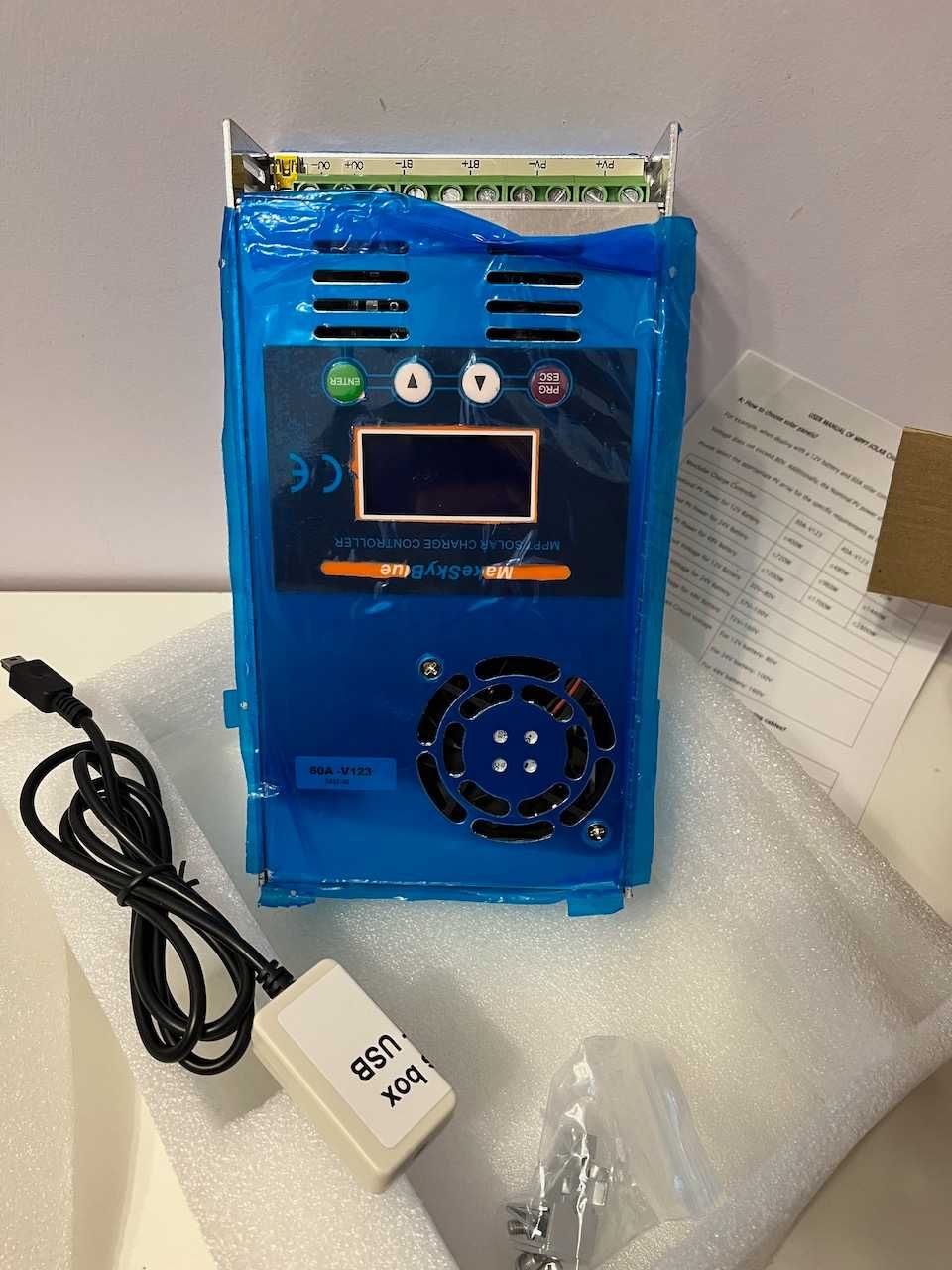 60A V123 WiFi Cloud Box MakeSkyBlue  MPPT  Controller for 12V 24V 48V