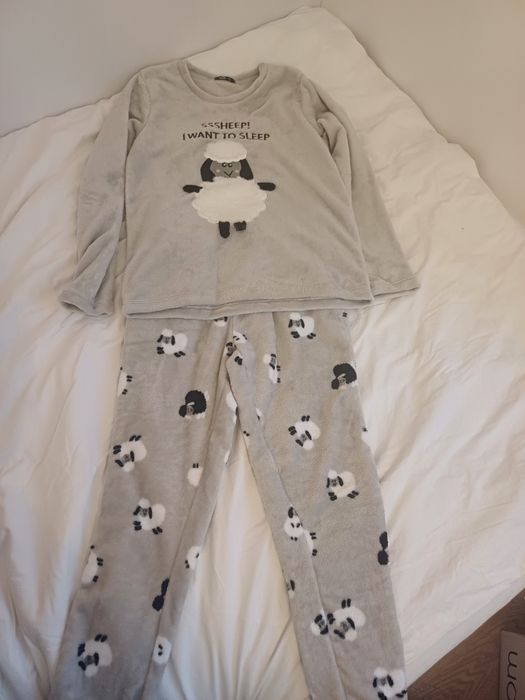Ciepła piżama damska polar NOWA