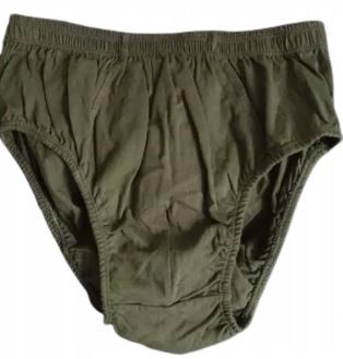 Majtki wojskowe slipki zielone khaki slipy 509/MON xs