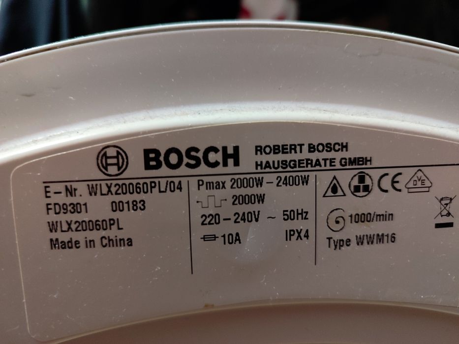 Пральна машина Bosh