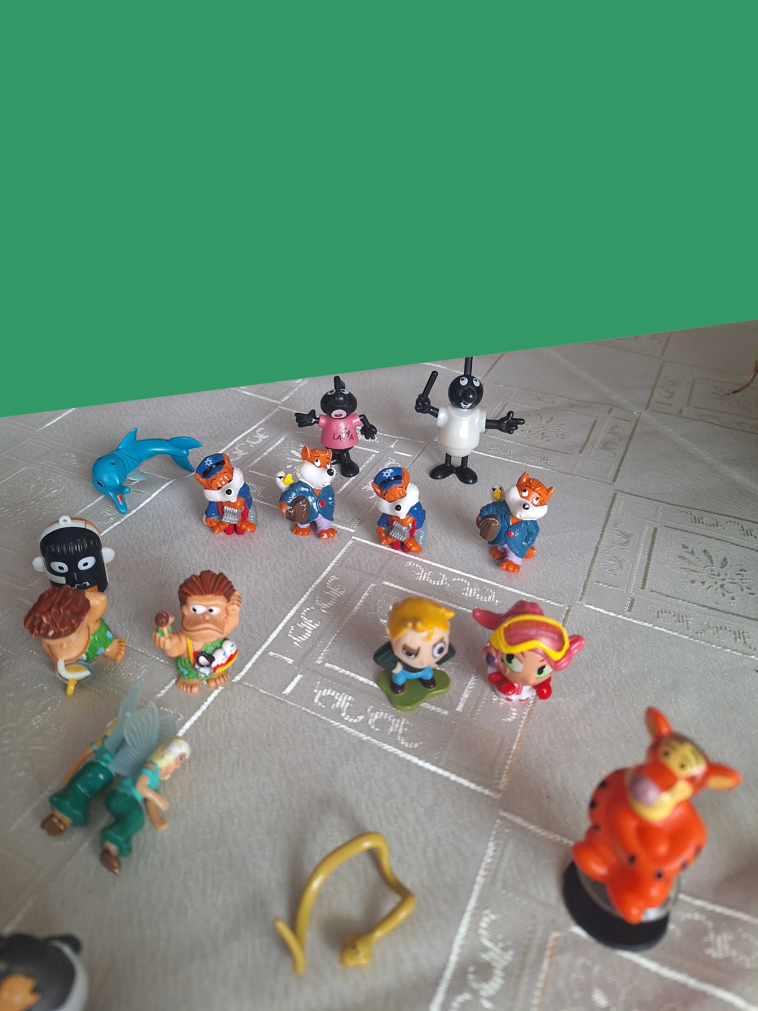 Zestaw figurek z jajek niespodzianek Kinder i innych, darmowa wysyłka.