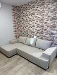 Sofá Cama com Chaise Longue Bege