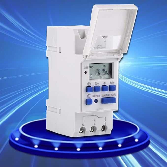 LCD Elektryczny programator czasowy tygodniowy,Cyfrowy Timer 15A (74b)