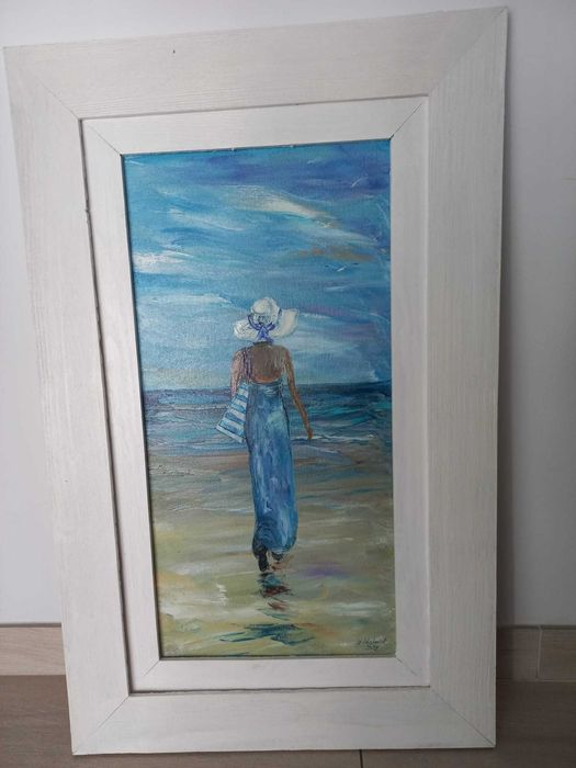 Obraz np. "Modelka nad morzem"