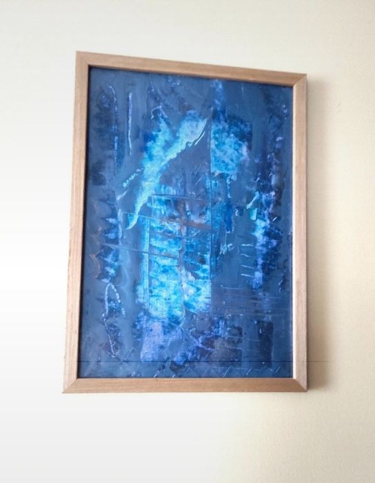 Wyprzedaż Ręcznie malowany obraz na płótnie format A 4