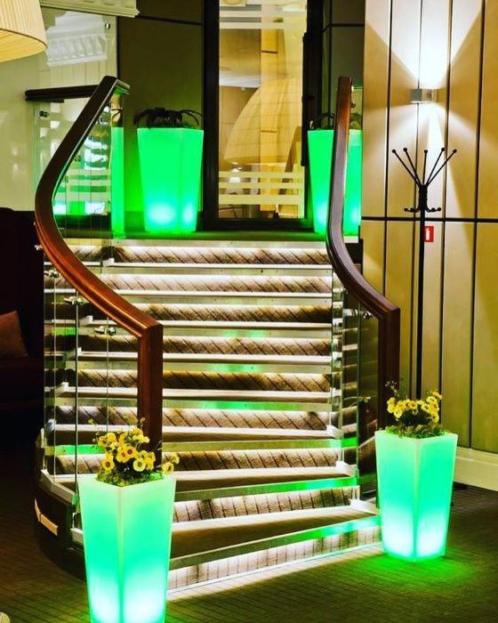 Vasos com iluminação