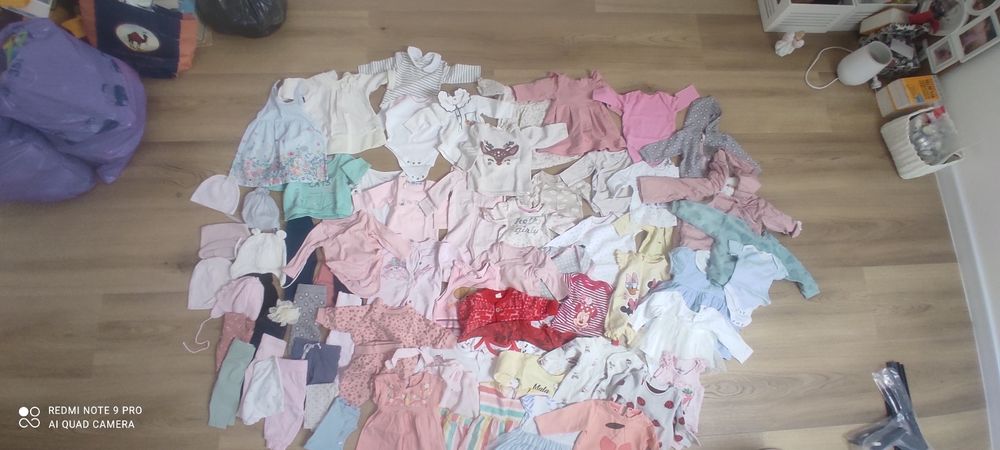 Mega paka ubrań wyprawka dla dziewczynki 50-68