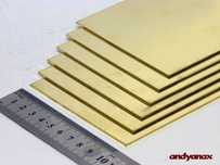 Blacha mosiężna gr. 0,3 mm format 10x20 cm gat. M63 (z4) nowa