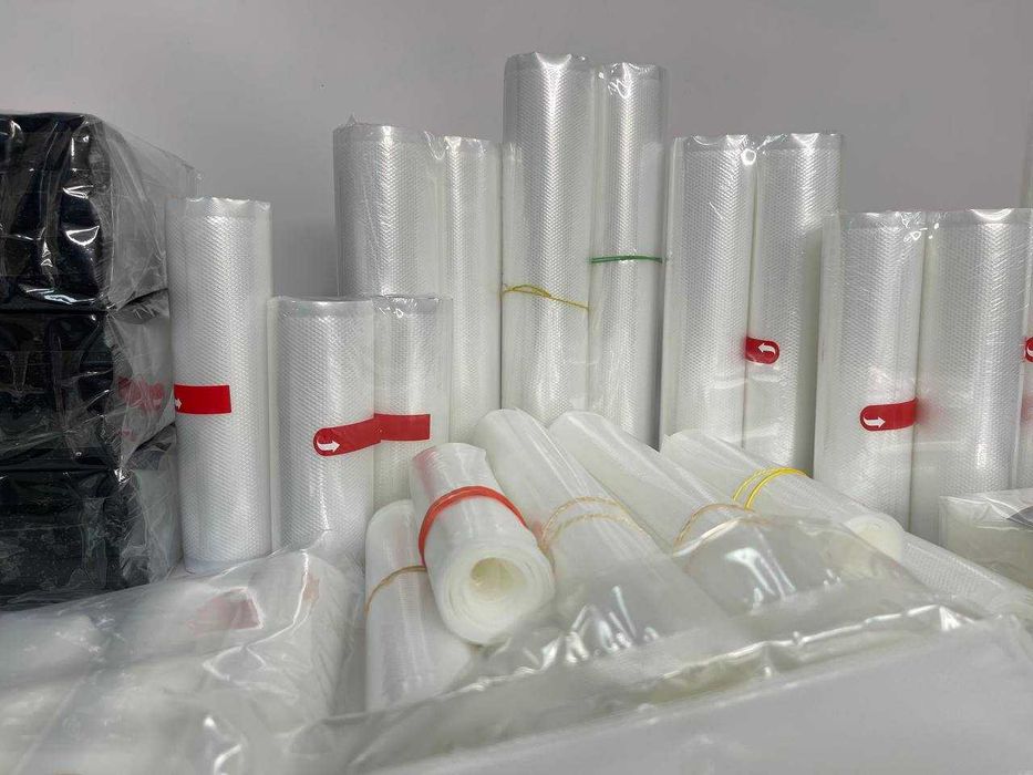 Вакуумні пакети,рулони для вакууматора,рифлені пакети