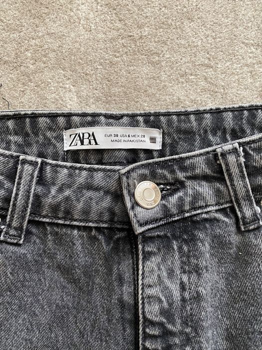 Джинси жіночі , ZARA 38 розмір, сірі/ чорні джинси