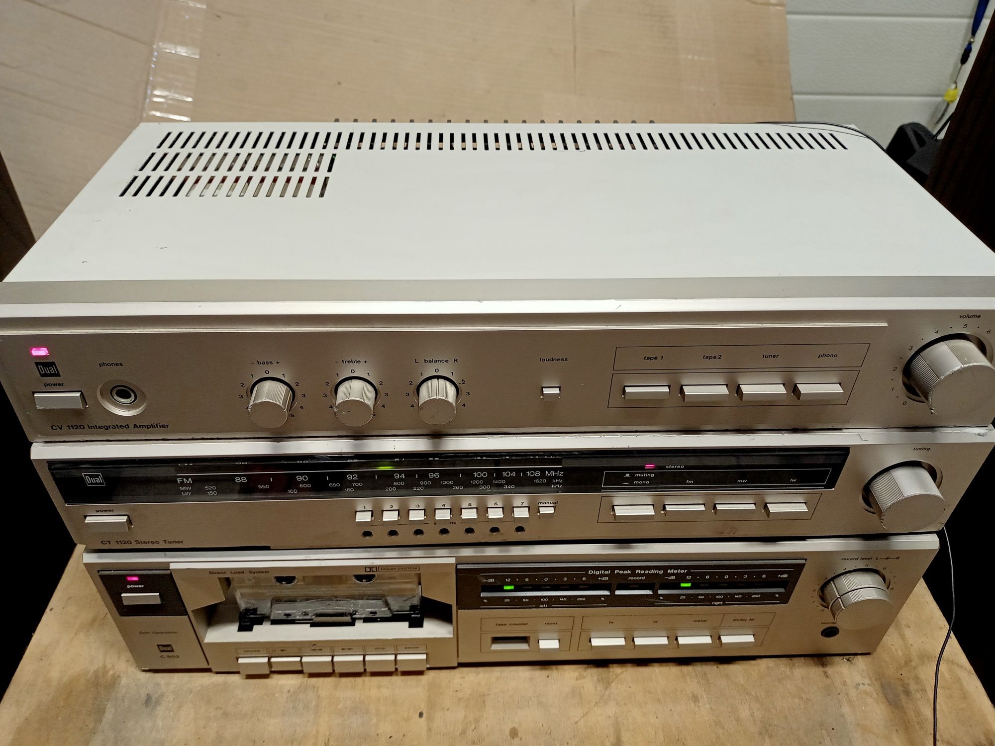 Zestaw stereo  DUAL CV1120 + CT1120 + C802