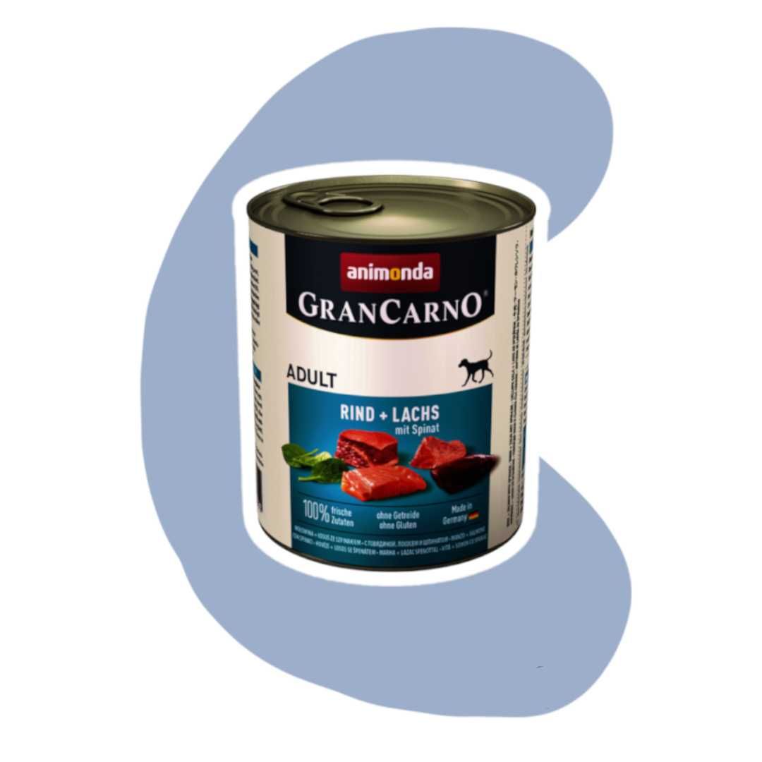 Animonda GranCarno Original Wołowina Łosoś Szpinak 12x800g