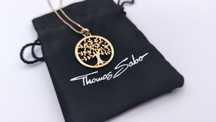 Naszyjnik damski Thomas Sabo, drzewo miłości,srebro 925,pozłacany(E13)