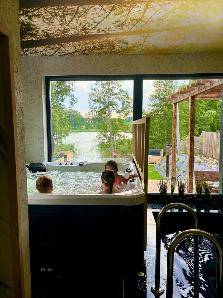 Jezioro Mazury Linia Brzegowa Basen Sauna Jacuzzi Dom Na Wyłączność