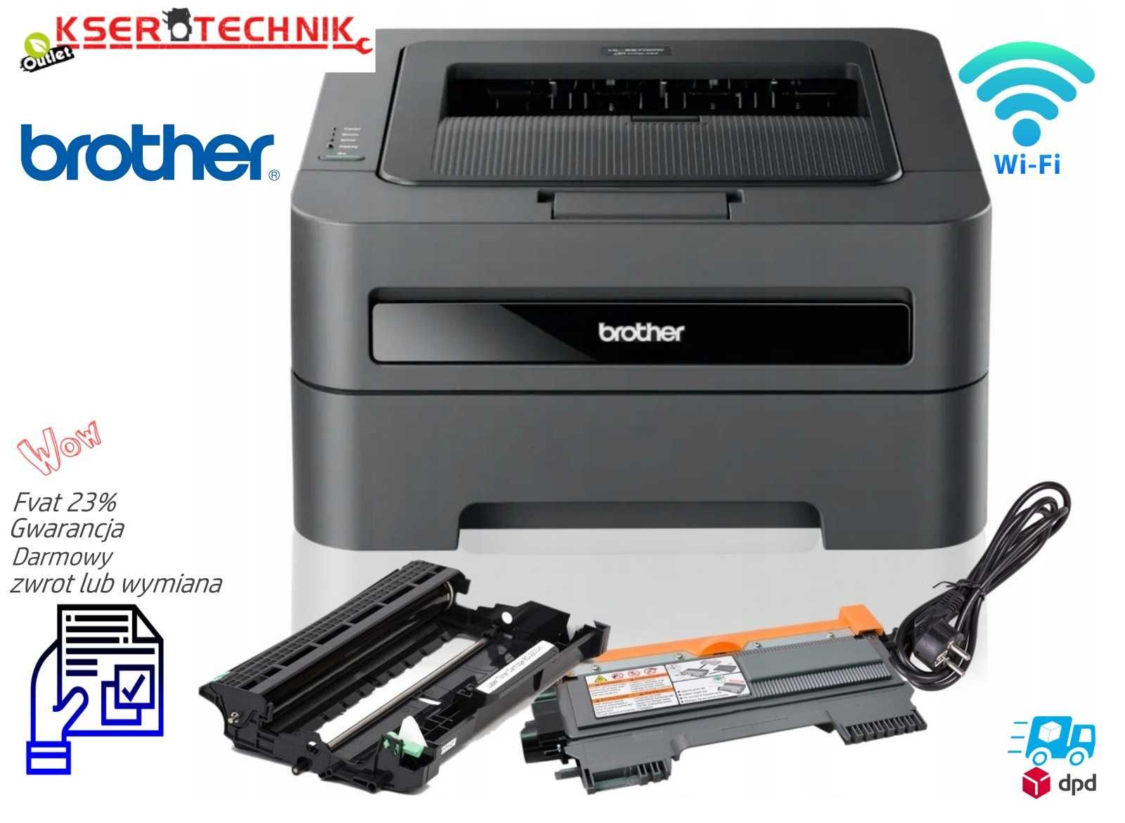Drukarka do Biura laserowa Brother HL-2270DW / Duplex / WiFi / LAN /
