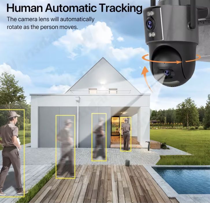 Автономна камера 4G КАМЕРА SIM 8МР ICSEE XMEYE вулична ptz відеокамера