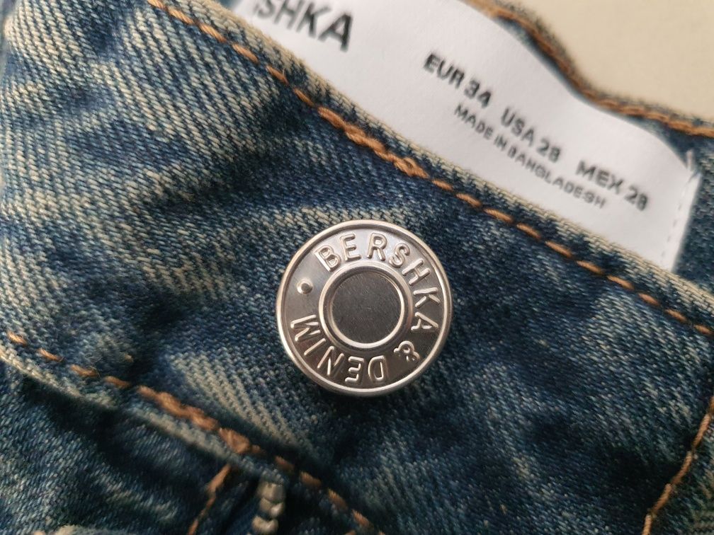 BERSHKA SKATER 34 bawełna spodnie jeans urbancity Nowy model okazja