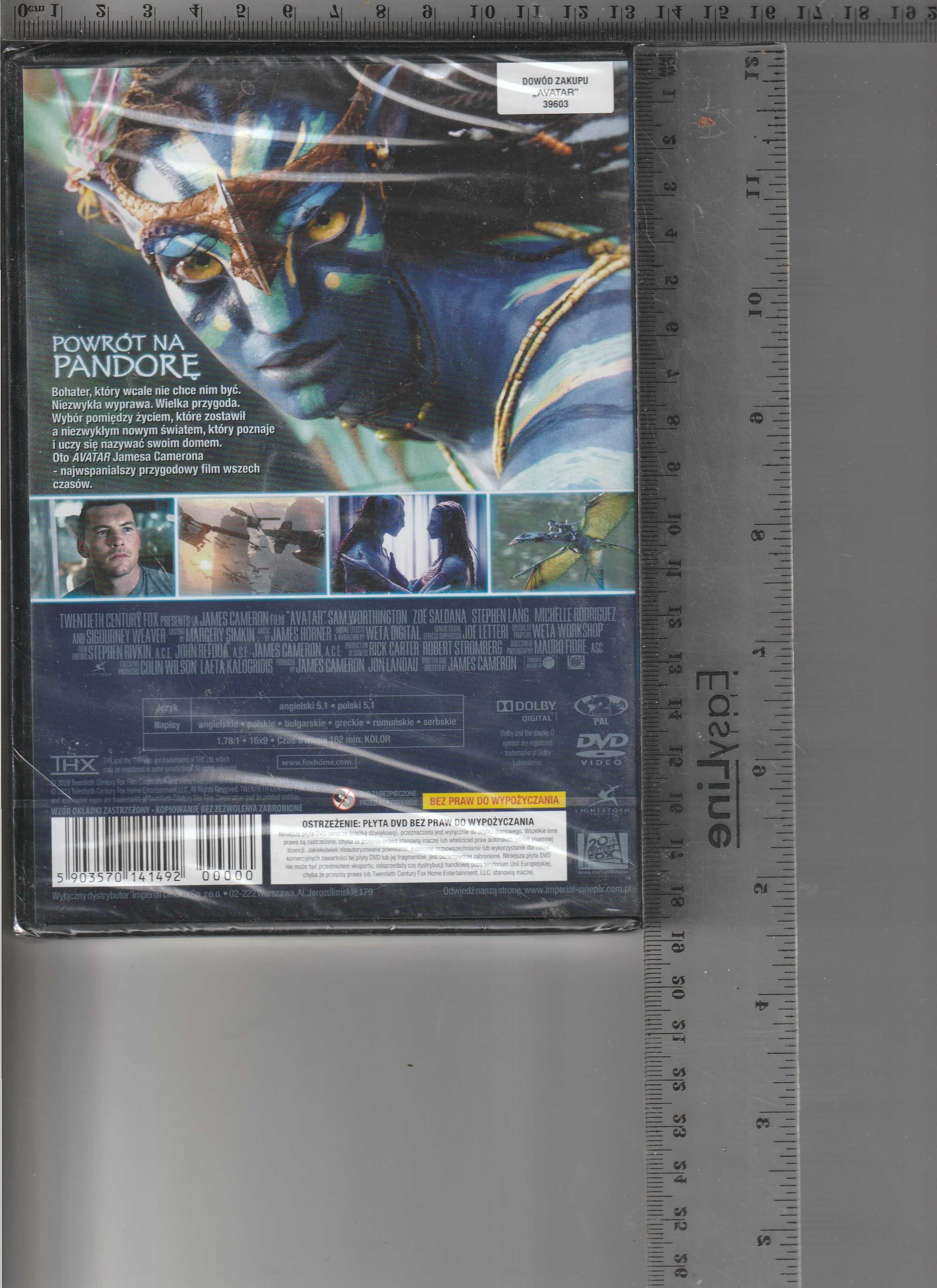 Avatar James Cameron DVD