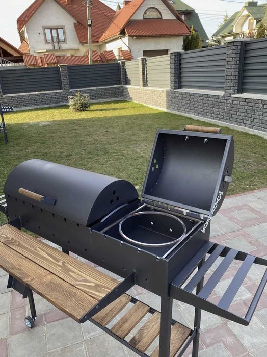 АКЦІЯ/ Мангал гриль барбекю з кришкою Мангали від виробника на колесах