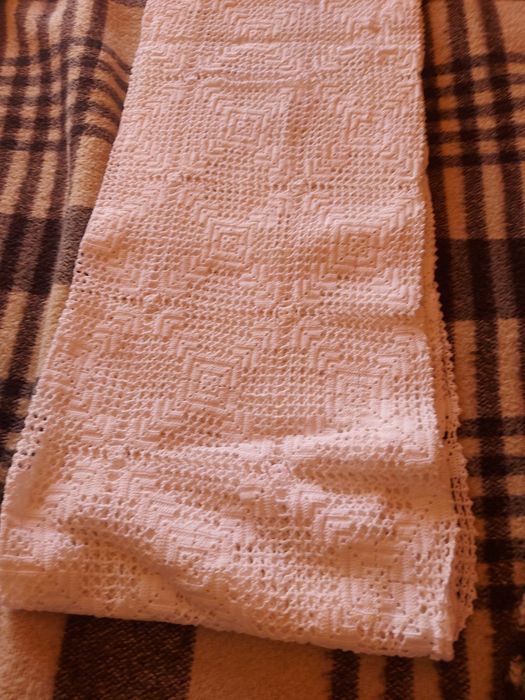 Colcha de renda/crochê!