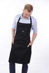 Fartuch Męski czarny Kuchenny  Barista Barman Kelner Grill Gastronomia